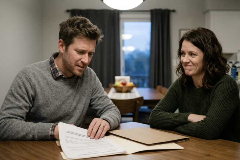 My Husband Gave His Entire Paycheck to His Mother—Then I Slid a Folder Across the Table